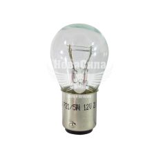 Лампочка 2-ох конт. груша біла 12V-21/5Вт P21/5W BAY15d (Brevia) (упак.-10шт.)