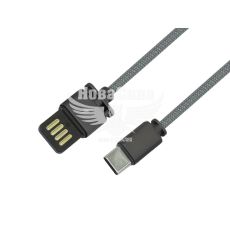 Кабель для зарядки моб. телеф 1m USB 2.0 AM/Type-C (Remax) (Dominator Fast Black)