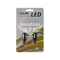 Лампочка без цоколя LED T10_W5W SMD біла 10-діодів 12V W2.1x9.5d (Solar) (к-т.-2шт.)