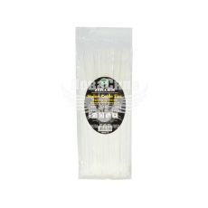 Хомут пластиковий білий 2,5х200 (Zollex) (уп. 100шт.)