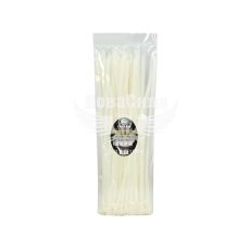 Хомут пластиковий білий 7,6х400 (Zollex) (уп. 100шт.)