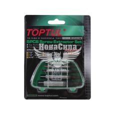 Набір екстракторів (Toptul) 5 пред. для відкручування зламаних шпильок