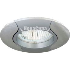 Feron Світильник вбудований 020T круглий під лампу G5.3 MR16, сірий хром