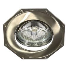 Feron Світильник вбудований 305T багатокутний під лампу G5.3 MR16, титан хром