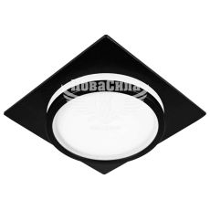 Ardero Світильник вбудований DL2814 квадратний під лампу GX35, чорний