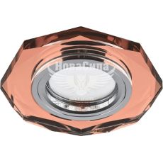 Feron Світильник вбудований 8020-2 граненый под лампу G5.3 MR16, коричневий золото