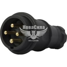 E.NEXT Силова вилка переносна каучукова e.plug.rubber.070.32, 4п., 32А