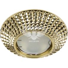 Feron Світильник вбудований CD003 круглий під лампу G5.3 MR16, золото