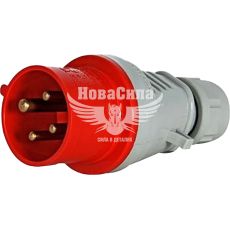 E.NEXT Силова вилка переносна розбірна 3Р+Z, 400В, 32A, IP44 безгвинтова