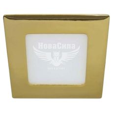 Feron Світильник LED вбудований квадратний AL502 6Вт (120/100 mm) 4000K 480Lm золото