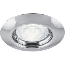 Feron Світильник вбудований DL13 круглий під лампу G5.3 MR16, хром