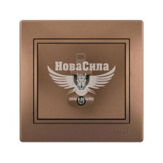 LEZARD MIRA Розетка комп'ютерна RJ45 CAT5, світло-коричневий перламутр