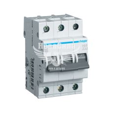 Hager Автоматический выключатель 3P B25A 6kA 1M