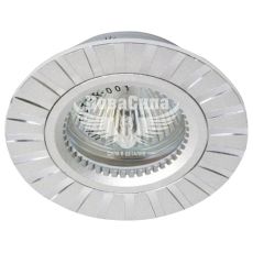 Feron Світильник вбудований GS-M364 круглий під лампу G5.3 MR16, срібло