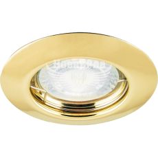 Feron Світильник вбудований DL13 круглий під лампу G5.3 MR16, золото