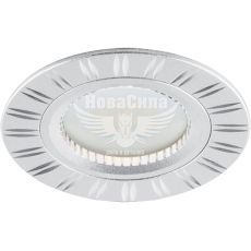 Feron Світильник вбудований GS-M393 круглий під лампу G5.3 MR16, срібло