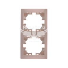 LEZARD MIRA Рамка 2-а вертикальна, крем