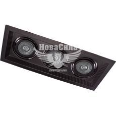 Feron Світильник вбудований DLT203 поворотний потрійна під лампу G5.3 MR16, чорний