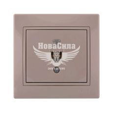 LEZARD MIRA Розетка телефонна євро, крем