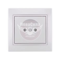 LEZARD MIRA Розетка одинарна б/з, білий