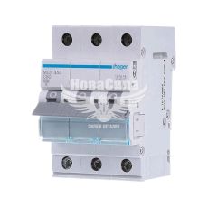 Hager Автоматичний вимикач 3P C50A 6kA 3M