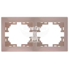 LEZARD MIRA Рамка 2-а горизонтальна, крем