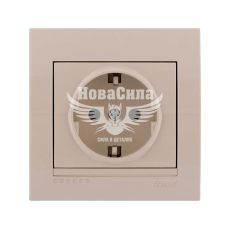 LEZARD DERIY Розетка одинарна з/з, крем