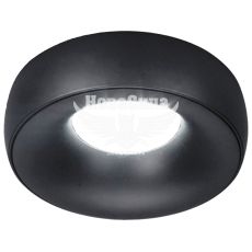 Feron Світильник вбудований DL1842 круглий під лампу G5.3 MR16, чорний матовий