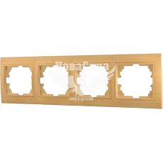 LEZARD MIRA Рамка 4-а горизонтальна, клен