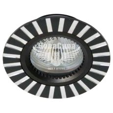 Feron Світильник вбудований GS-M364 круглий під лампу G5.3 MR16, чорний