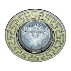 Feron Світильник вбудований DL2008 VERSACE поворотний під лампу G5.3 MR16, золото титан