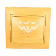 LEZARD MIRA Вимикач прохідний одинарний, клен