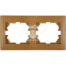 LEZARD MIRA Рамка 2-а горизонтальна, дуб класичний матовий