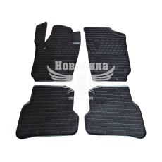 Автокилимки в салон VW Polo з09-17р.в. хетчбек (Stingray) (гумові) кт.-4шт. (Seat Ibiza з08р.в.)