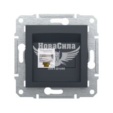 Schneider Electric Asfora Розетка комп'ютерна RJ45 CAT5e, антрацит, (без рамки)