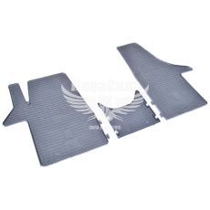 Автокилимки в салон VW T-5 з03-15p.в. (Budget) (гумові) кт.-3шт. (VW T-6 з15p.в.)