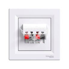 Schneider Electric Asfora Аудіорозетка, білий