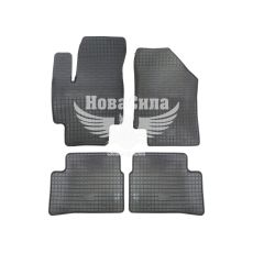 Автокилимки в салон Hyundai Accent з06-10р.в. (Budget) (гумові) кт.-4шт. Kia Rio з05-11р.в.