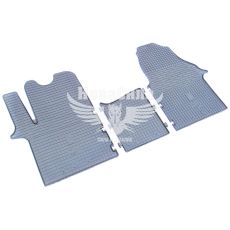 Автокилимки в салон Opel Vivaro с01-14г.в. (Budget) (резиновые) кт.-3шт. (Renault Trafic с01-14г.в. Nissan Primastar с02-16г.в.)