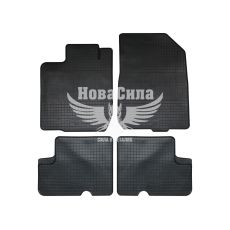 Автокилимки в салон Dacia Logan з04-12р.в. (Polytep) (гумові) кт.-4шт. (Logan MCV з06-12р.в., Sandero з07-12р.в. , Duster з10-15р.в. )