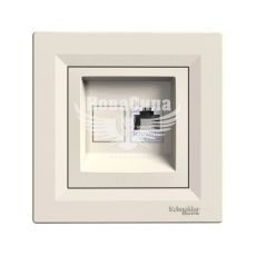 Schneider Electric Asfora Розетка комп'ютерна RJ45 CAT5e, кремова