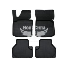 Автокилимки в салон Skoda Octavia II з04-13р.в. (Polytep) (гумові) кт.-4шт. (VW Golf V, VI з03-12р.в.) (високий борт)