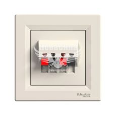 Schneider Electric Asfora Аудіорозетка, кремова