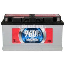 АКБ 100-А/Ч (Maxion) EFB (R+) 960A (353х175х190мм.)