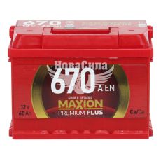 АКБ 60-А/Ч (Maxion) Premium+ (L+) 670A (242х175х175мм.)