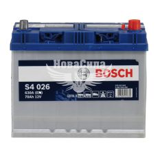 АКБ Азія 70-А/Ч (Bosch) S-4 (R+) 630A (261х175х220мм.)