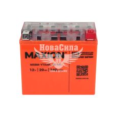 АКБ мото гелевий 12V 20-А/Ч R+ (Maxion) (175х87х155)