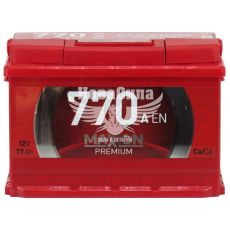 АКБ 77-А/Ч (Maxion) Premium (R+) 770A (276х175х190мм.)