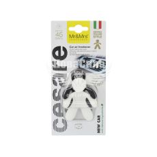 Ароматизатор (Mr&Mrs) Cesare N.S Set/2 White&Black New Car (полімерний на дефлектор)