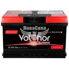 АКБ 75-А/Ч (VolThor) Supreme (R+) 720A (278х175х175мм.)